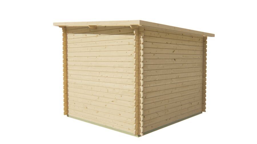 Tuindeco Gartenhaus Mila 260 cm x 290 cm / 28 mm natur oder imprägniert