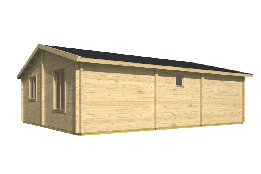 Tuindeco Gartenhaus Mullingar 690 cm x 850 cm / 70 mm natur oder imprägniert