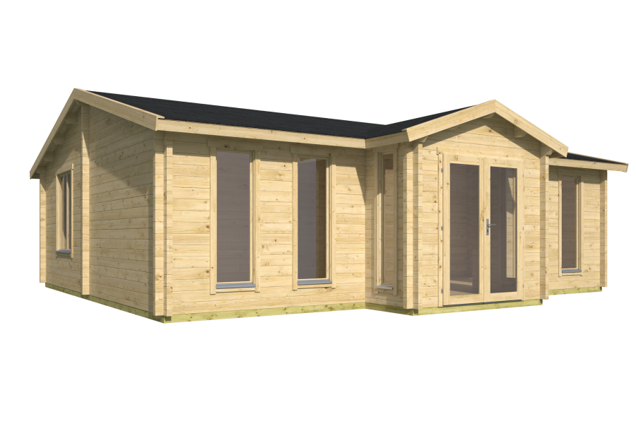 Tuindeco Gartenhaus Mullingar 690 cm x 850 cm / 70 mm honiggelb imprägniert