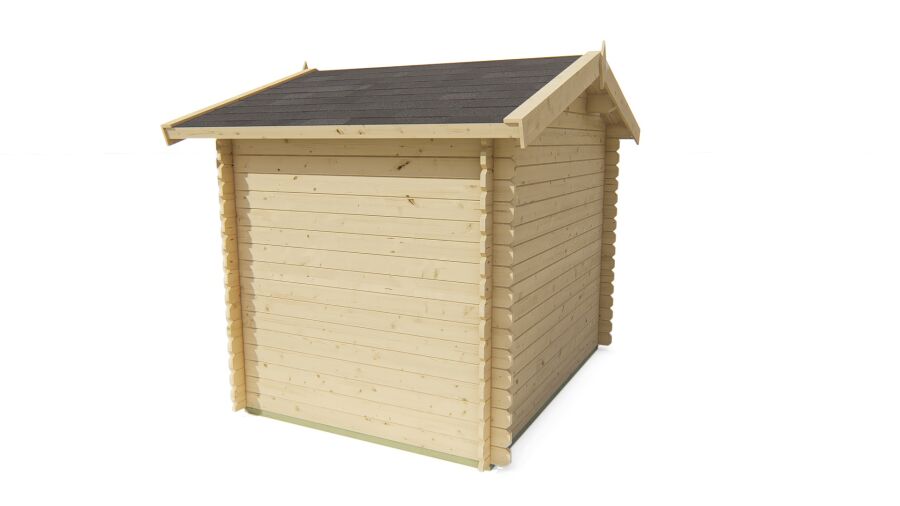 Tuindeco Gartenhaus Robert 200 cm x 260 cm / 28 mm natur oder imprägniert