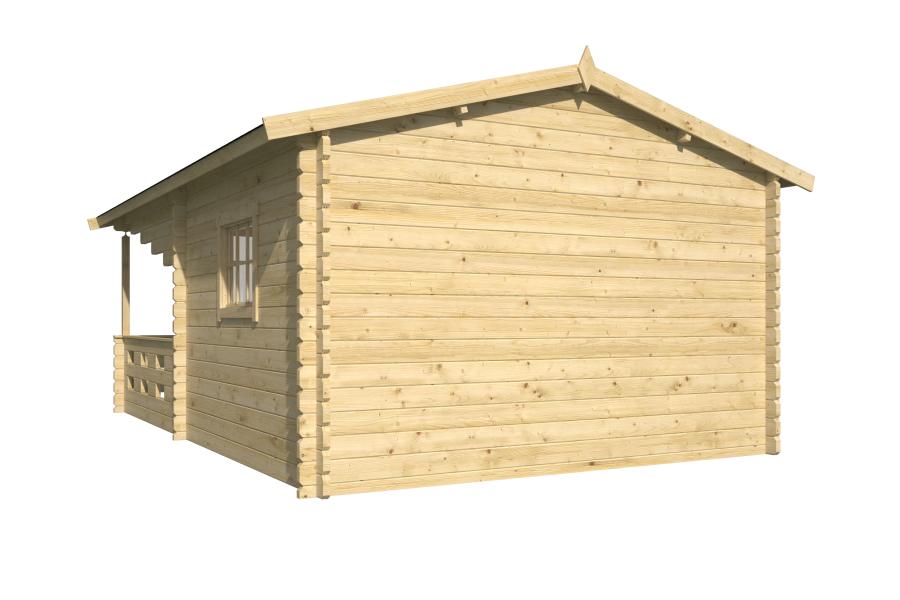 Tuindeco Gartenhaus Sanstrov 320 cm x 380 cm / 44 mm natur oder imprägniert