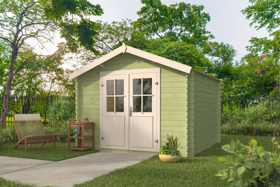 Tuindeco Gartenhaus Noja 298 cm x 298 cm / 28 mm Red Class Wood imprägniert