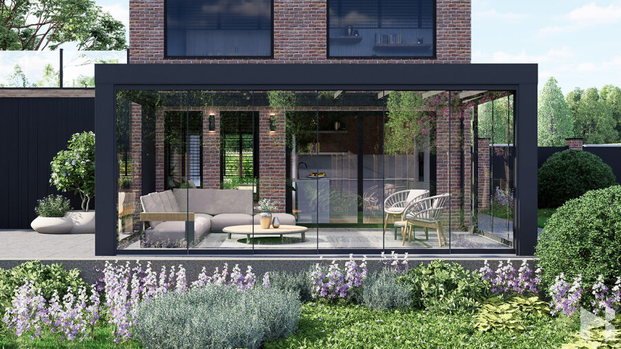 MB Cube Grand Aluminium-Terrassendach – exklusives Design nach Maß
