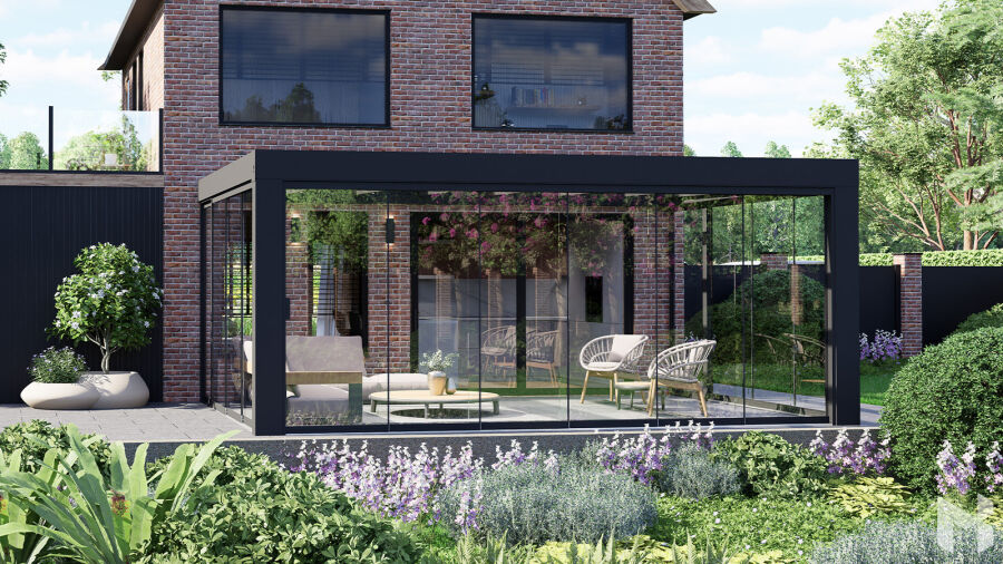 MB Cube Grand Aluminium-Terrassendach – exklusives Design nach Maß