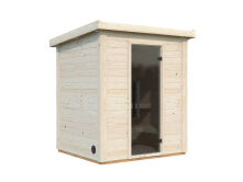 Palmako Saunahaus ELYS 2,6m², 180 x 160 cm, 44 mm Wandstärke, inkl. Fußboden