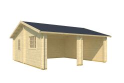 Lasita Maja Garage FALKLAND 44 cm 575x575 cm - ohne/mit Tor - natur/farbig -
