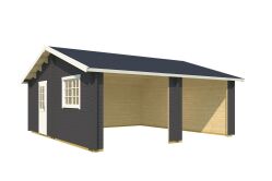 Lasita Maja Garage FALKLAND 44 cm 575x575 cm - ohne/mit Tor - natur/farbig -