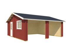 Lasita Maja Garage FALKLAND 44 cm 575x575 cm - ohne/mit Tor - natur/farbig -