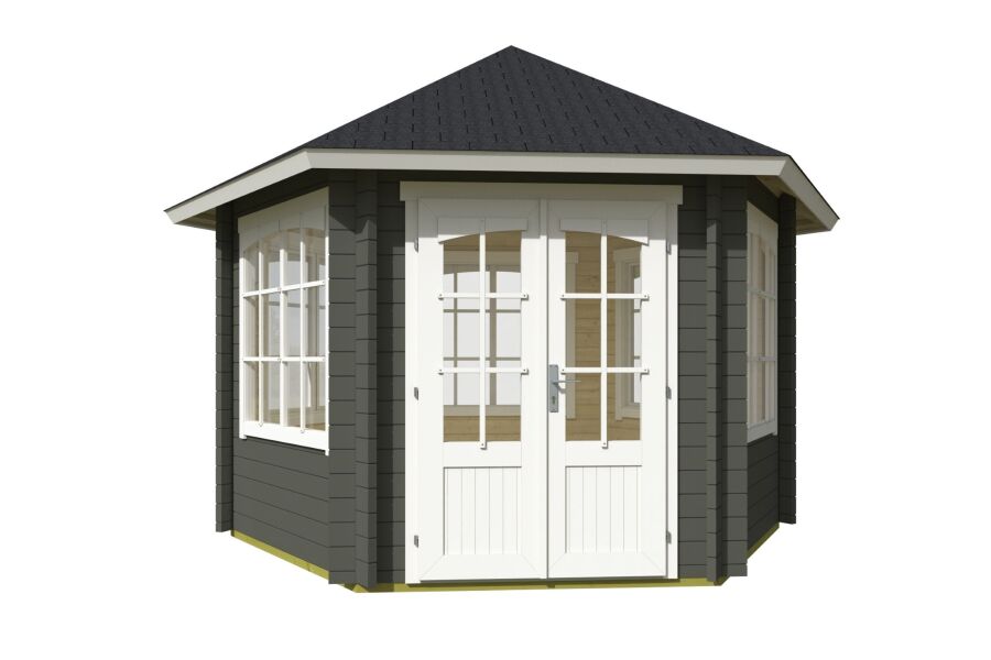 Lasita Maja Pavillon ILMENAU 44 mm 350x303 cm, natur + farbig