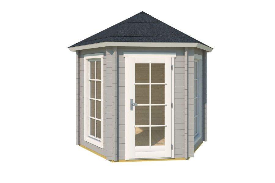 Lasitas Maja Pavillon INVERNESS 44 mm ISO 280x242 cm, natur + farbig