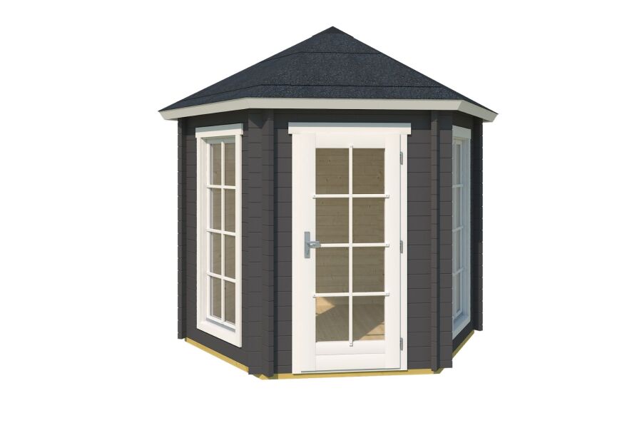 Lasitas Maja Pavillon INVERNESS 44 mm ISO 280x242 cm, natur + farbig