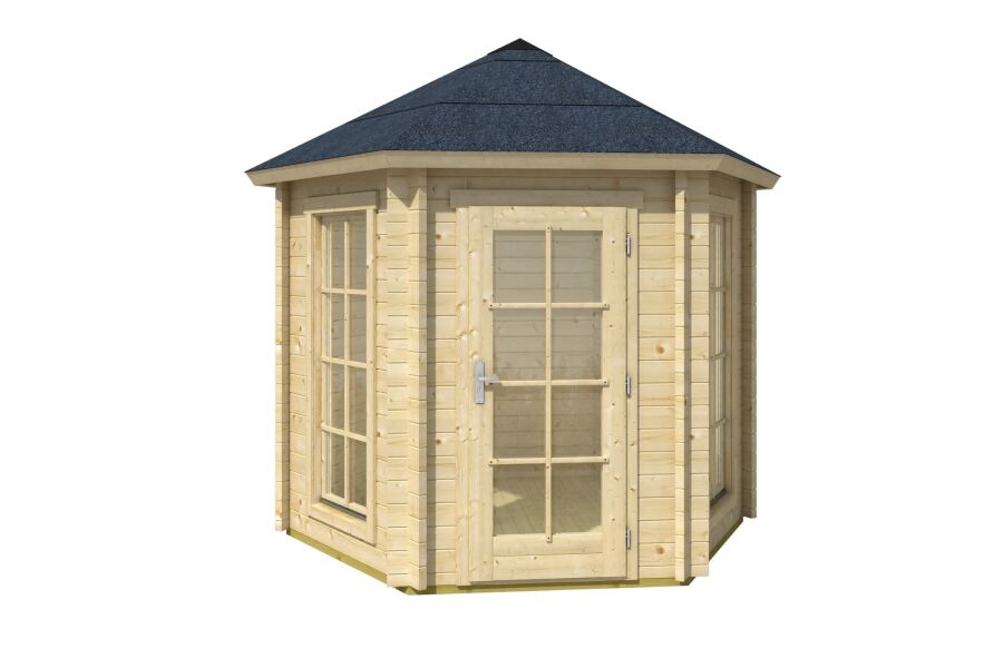 Lasitas Maja Pavillon INVERNESS 44 mm ISO 280x242 cm, natur + farbig
