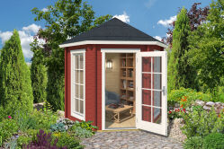 Lasitas Maja Pavillon INVERNESS 44 mm ISO 280x242 cm, natur + farbig