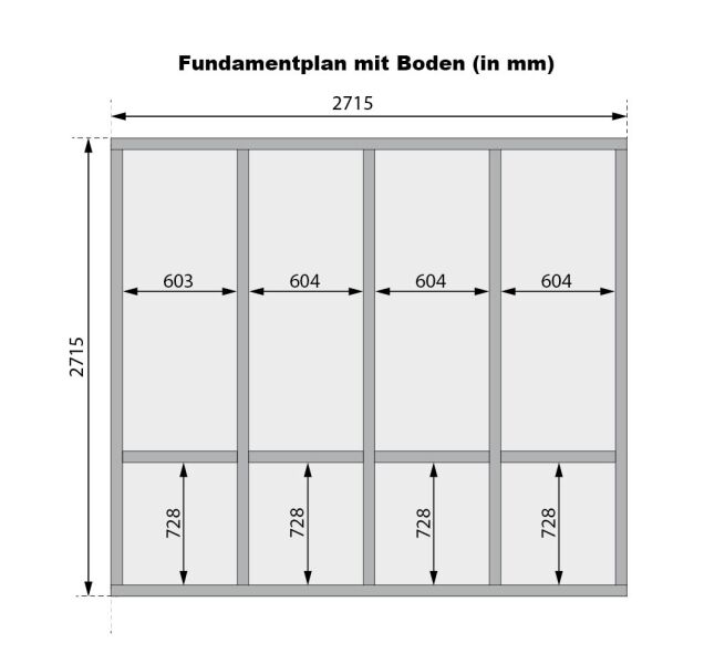 Karibu Saunahaus ARIS 3 - 276x276x232 cm 38 mm natur / Metall graualuminium / ohne Ofen