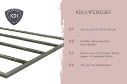 Karibu Saunahaus ARIS 3 - 276x276x232 cm 38 mm natur / Metall graualuminium / ohne Ofen