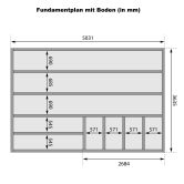 Karibu Saunahaus ARIS 3 - 276x276x232 cm 38 mm natur / Metall graualuminium / ohne Ofen
