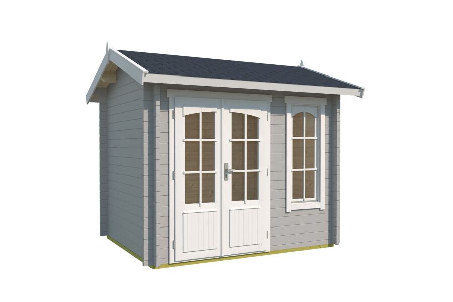 Lasita Maja Gartenhaus ALEX MINI 44 mm ISO 250x200 cm, natur + farbig