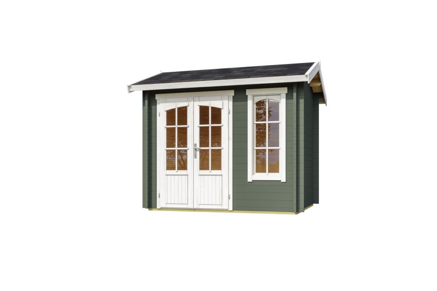 Lasita Maja Gartenhaus ALEX MINI 44 mm ISO 250x200 cm, natur + farbig
