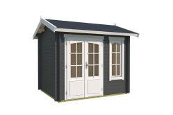 Lasita Maja Gartenhaus ALEX MINI 44 mm ISO 250x200 cm, natur + farbig