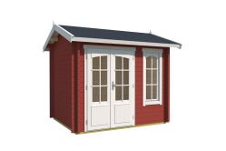 Lasita Maja Gartenhaus ALEX MINI 44 mm ISO 250x200 cm, natur + farbig