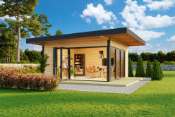 Lasita Maja Premium Gartenhaus DOMEO 9 - 70 mm ISO 450 x...